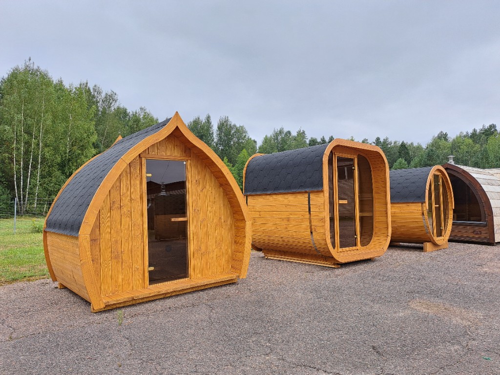 Įvairių formų pirtys - Iglu ir bačkos